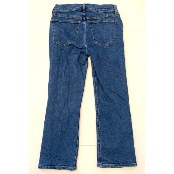 J Crew Jeans Womens 27 Mid Rise Flare Crop Button Fly Preppy Ankle Denim - Picture 4 of 10